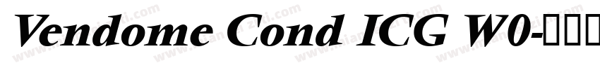 Vendome Cond ICG W0字体转换